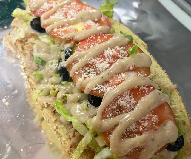 Chicken Caesar Cheese Steak.